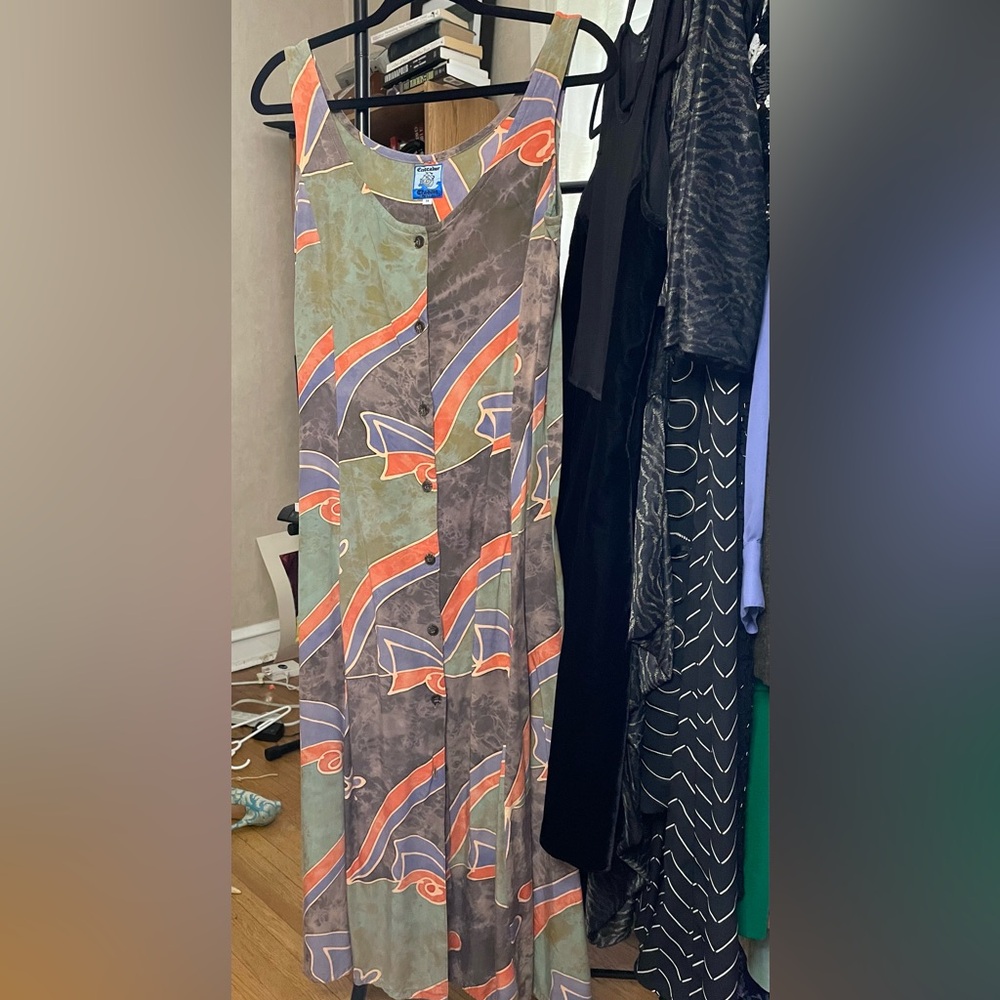 Colorful Abstract Maxi Dress